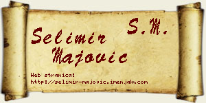Selimir Majović vizit kartica